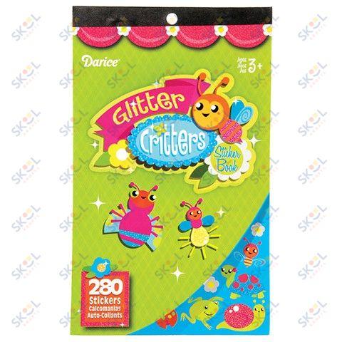 Sticker Book - Glitter Critters - 280 stickers