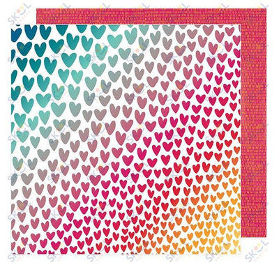 Open Stock -  Hustle & Heart Paper -  Pattern  Double Sided - Love  Wins