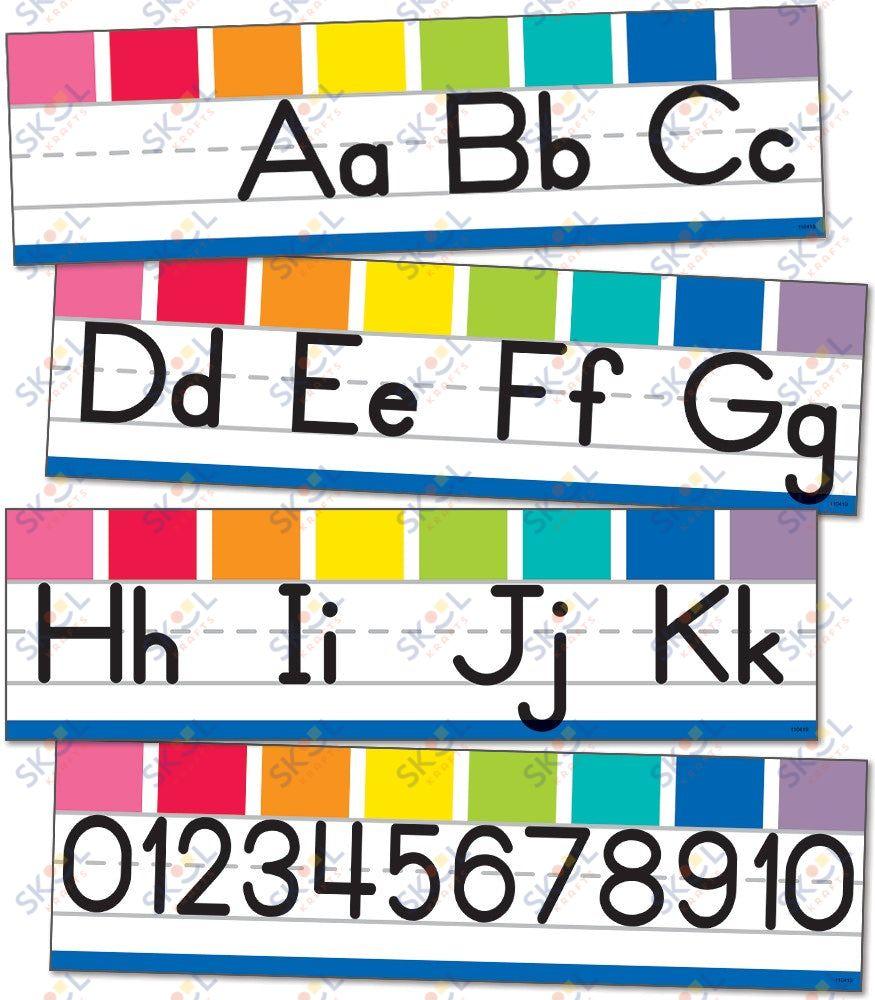 Hello Sunshine Alphabet Line: Manuscript Mini Bulletin Board Set