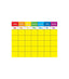 Write-on/Wipe-off Colorful Calendar Chart