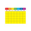 Write-on/Wipe-off Colorful Calendar Chart