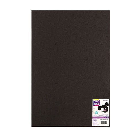 Foam Sheets (Black, 12"x18")