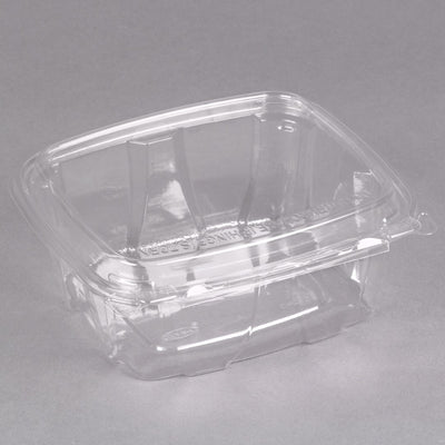Plastic Container with Dome Lid - 100/Case 7 1/8" x 6 3/8" x 2 7/8"
