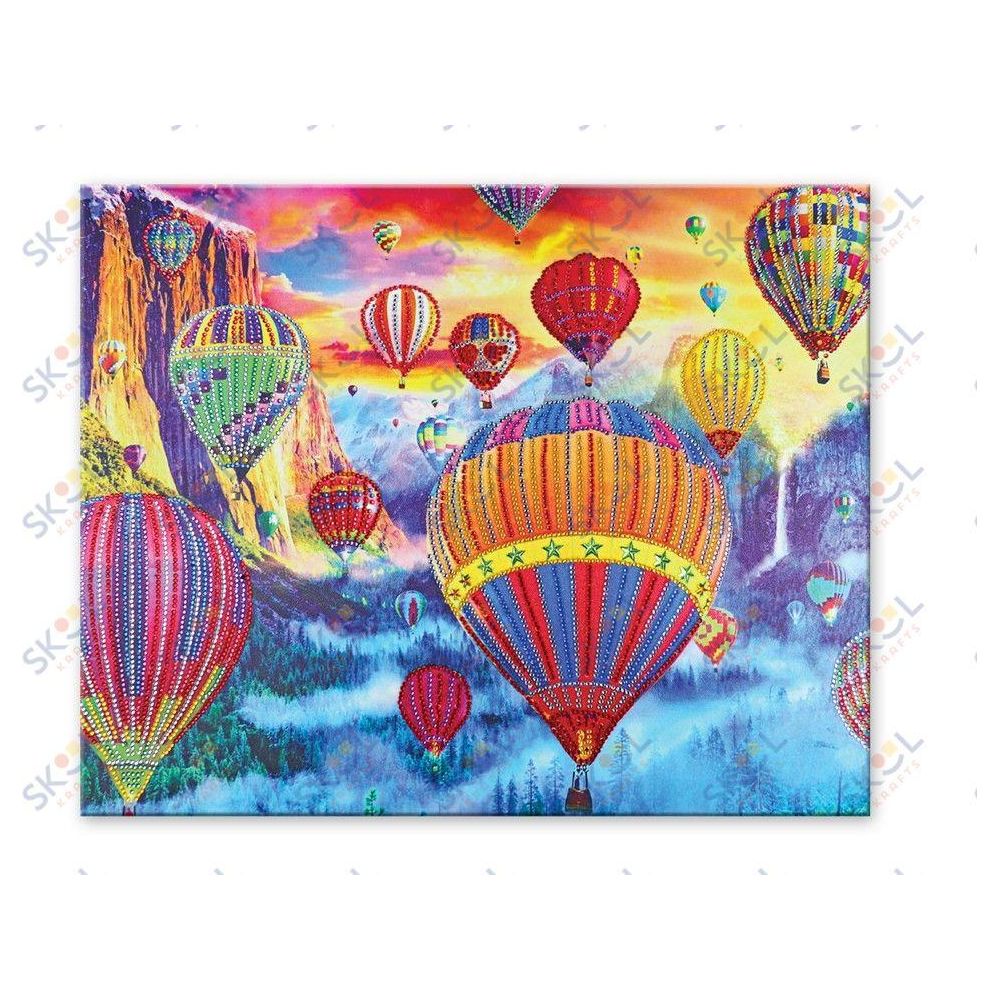 Diamod Paintint Art Kit 16"x20" Hot Air Balloons