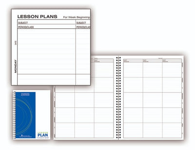 Lesson Plan Book 8- 1/2 x 11 Inches