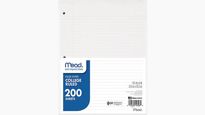 Mead Looseleaf Paper (200/pk, College Ruled)