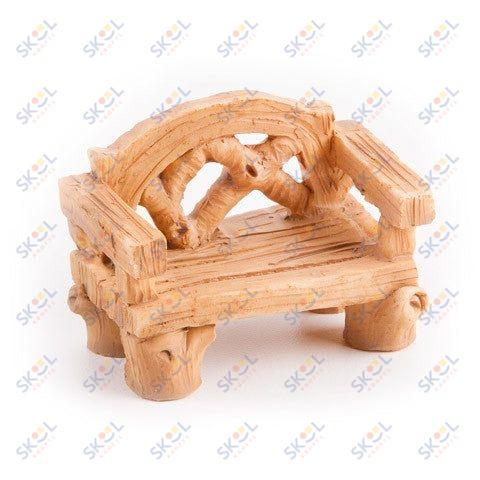 Wood-Look Bench - Resin - 1.5 x 2"