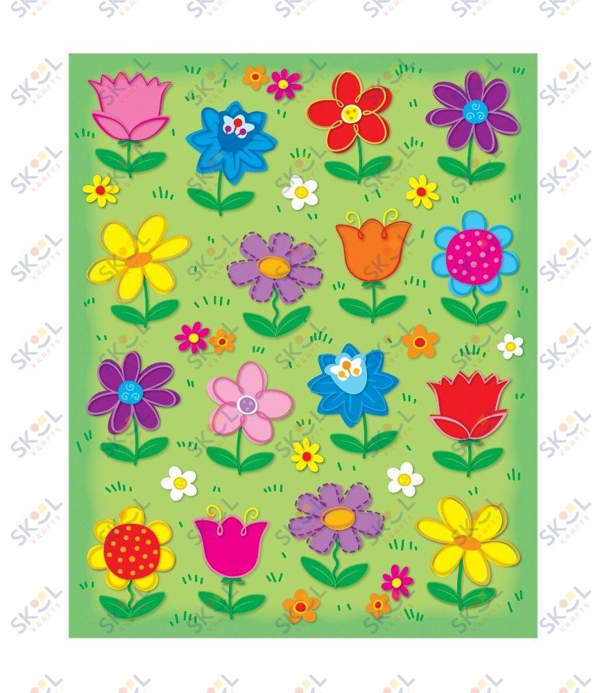 Flowers Shape Stickers (6 Sheets)