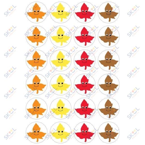 Happy Leaves Stickers (Happy Leaves Stickers - 3 Sheets)