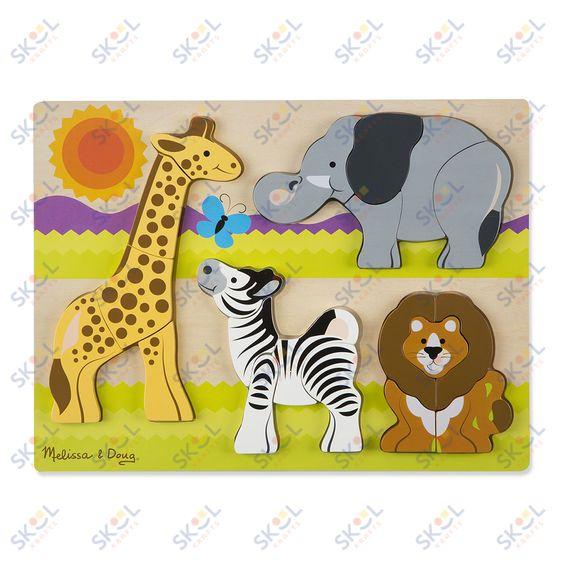 Chunky Wooden Jigsaw Puzzle - Safari