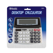 Dual Power Desktop Calculator 12-Digit  w/ Adjustable Display