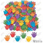 Foam Rainbow Hand Self-Adhesive Shapes (500 pcs./unit) 1 1/4"