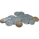 Play Money Assorted Coins 3/4" to 1 1/4" 110/pk