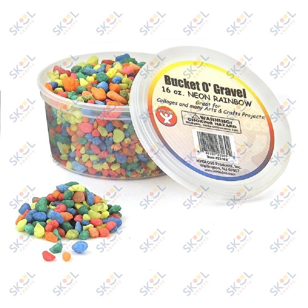 Bucket O`Gravel 16.oz (Neon, Rainbow)