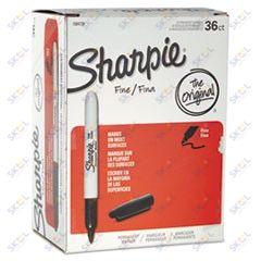 Sharpie Permanent Ink Fine Markers 12/pk