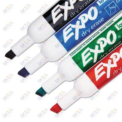 School Smart Washable Markers, Chisel Tip, Assorted Colors, Pack of 16