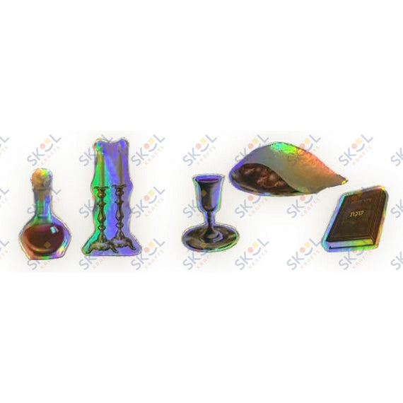 Shabbos Self-adhesive Metallic Foam Shapes