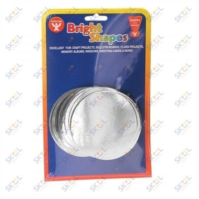 Silver Mirror Board Circles 25/pk