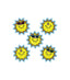 Suns Dazzle Stickers