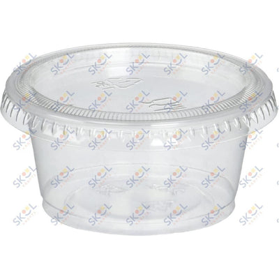 Mini Containers with Lids 2 Oz Clear 100/pk