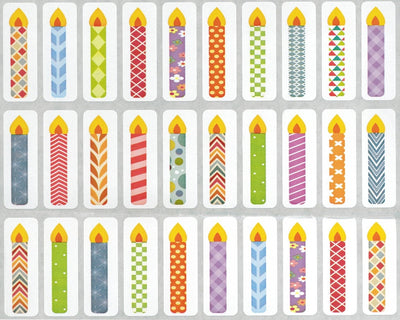 Candle Stickers 10/Sheets