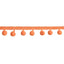 orange mini pom pom garland: 0.5"x 2 yards