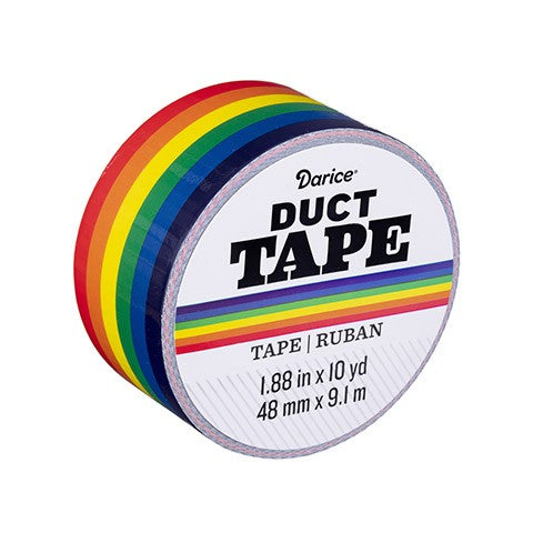 Duct Tape: Primary Rainbow, 1.88 inches x 10 yards