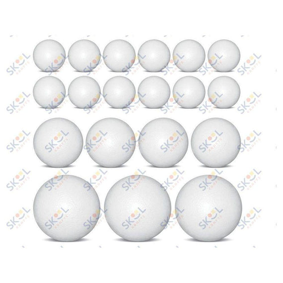 Polyfoam Balls Assorted Sizes 19/pk