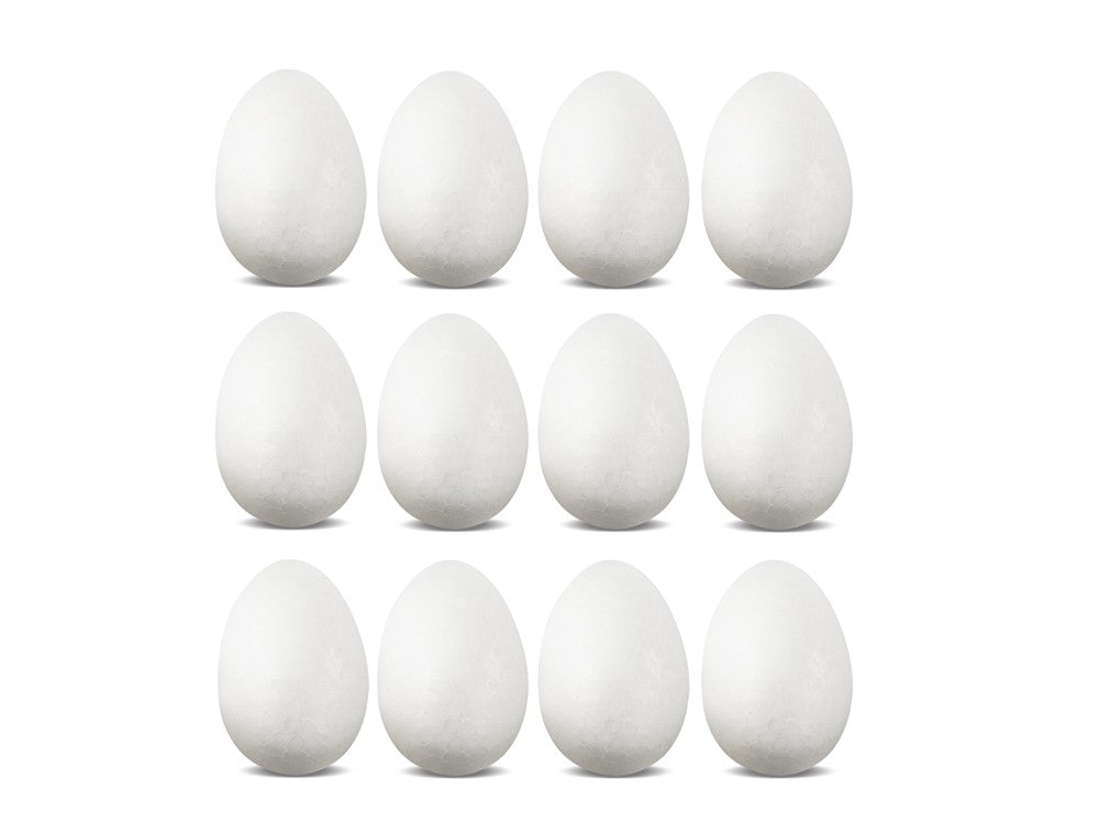 Polyfoam Eggs 2" x 1 1/4" 12/pk