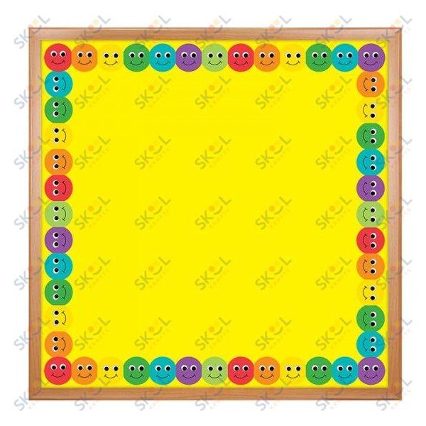Border Design Smiling Smiley Faces Border – Skool Krafts