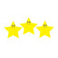 Happy Yellow Star Accents 7" 30/pk