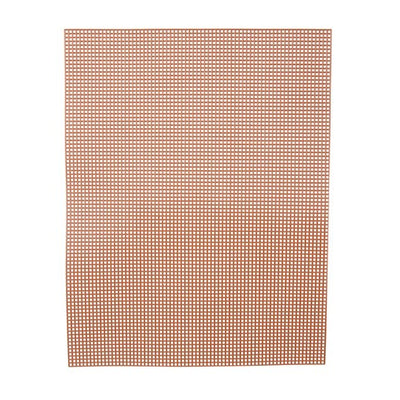 #7 Mesh Plastic Canvas - Brown - 10.5 x 13.5