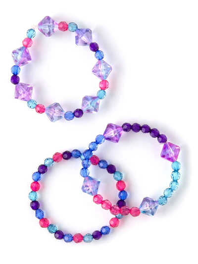 DIY Plastic Jewel tone color bracelet