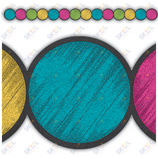 Chalkboard Bright Circles Border 2 3/4'' x 35'' 12/pk