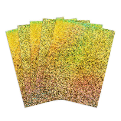 Holographic Card Stock 8.5"x11" Gold Sparkle 25sheets