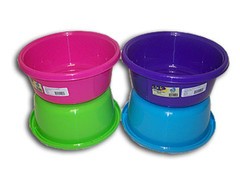 Plastic Rnd Bowl 6.5l- Bright Mix