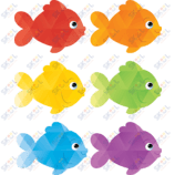 Colorful Fish Accents 6" 30/pk