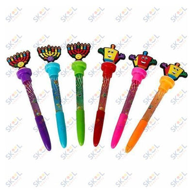Chanukah Pen 4 In 1 Assorted Colors - One Piece