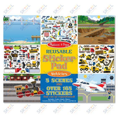 Vehicles Reusable Sticker Pads