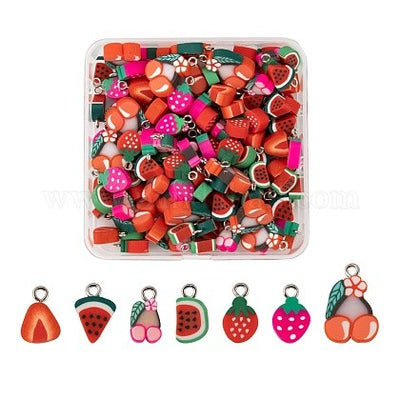 Mixed Fruit Beads 140 pcs 7 Styles