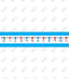 Student Number Lines Desk Tape