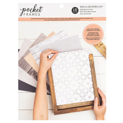 Accessory Pack -Pocket Frames - Background Pad - 8 X 10 - 15 Sheets