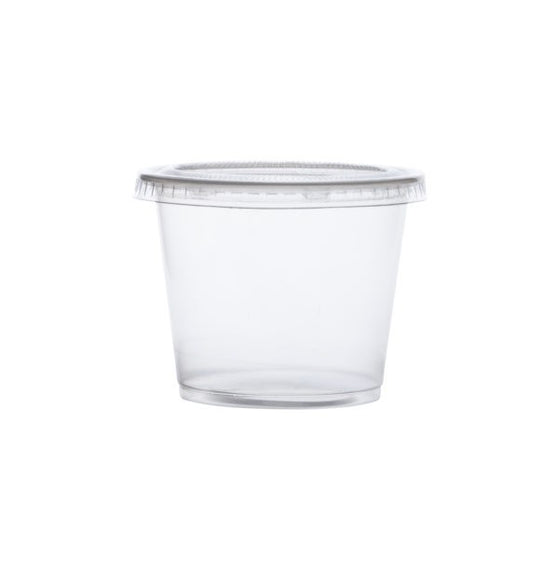 Clear Plastic Cups With Lids 5.5oz (24/pk)