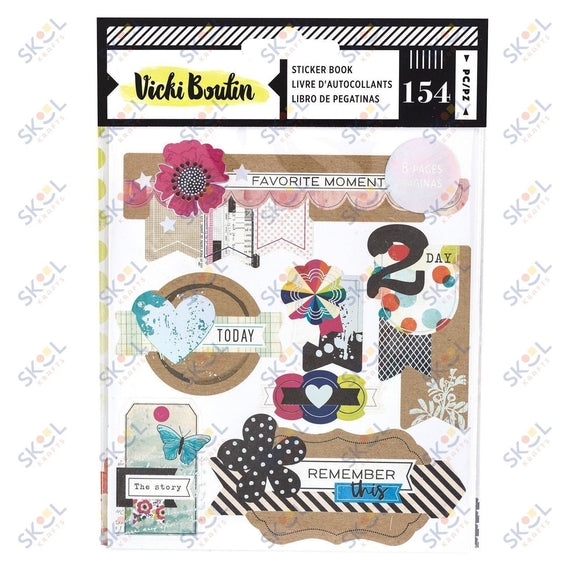 Sticker Book - Cardstock- Silver Foil