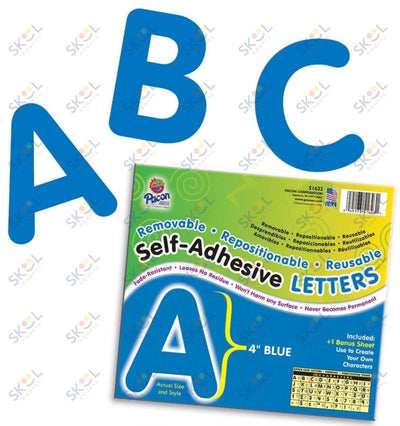 Self-Adhesive Letters, 4", 78 Characters Puffy Font