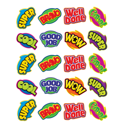 Positive Words Stickers 1" 120/pk