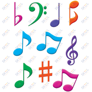 Musical Notes Accents 6" 30/pk