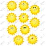 Happy Sun Accents 6" 30/pk