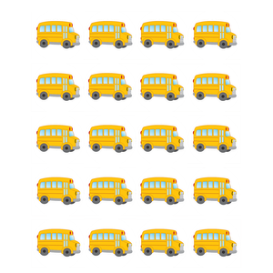 School Bus Stickers 1" 120/pk