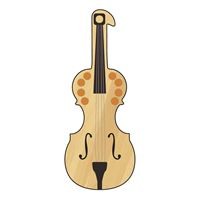Violin Cutout 3"x8" 12/pk